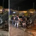 El ataque sicarial causó un accidente.