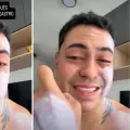 El ciudadano en el video, haciendo la denuncia.