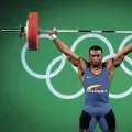 Óscar Figueroa, medallista olímpico de oro en levantamiento de pesas.