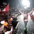 La candidata a la presidencia de Perú Keiko Fujimori, del partido Fuerza Popular.