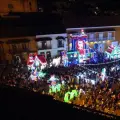 Alumbrados navideños en Cartagena, plaza de la Aduana.