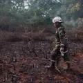 INCENDIO EN ISLA PARQUE SALAMANCA
