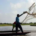 Pescadores en la ciénaga de San Marcos, en San Marcos, departamento de Sucre (Colombia).