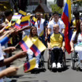 Colombianos, en homenaje tras los Juegos Paralímpicos.