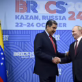 El presidente de Rusia, Vladímir Putin, se reúne con el presidente de Venezuela, Nicolás Maduro, al margen de la cumbre de los Brics en Kazán.