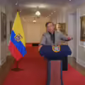 El presidente Gustavo Petro en la alocución de este viernes.