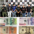 Dinocash, red dedicada a falsificación de dólares y euros.