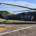 Helicóptero usado para sacar al gobernador de Tame.