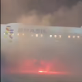 Avión de Latam se incendió en Brasil.
