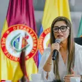La gobernadora Adriana Magali Matiz pidió respeto para las mujeres.