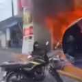 Trabajadores fueron afectados por la conflagración.