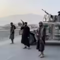 Personal de seguridad de las fuerzas talibanas que gobiernan Afganistán.