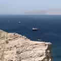 Buques en el estrecho de Ormuz vistos desde Jasab, Gobernación de Musandam, Omán, en una fotografía de archivo.