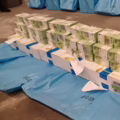 Fajos de billetes de euro incautados por Hungría a convoy de Ucrania, el 5 de marzo de 2026
