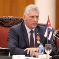 Miguel Díaz-Canel, líder del régimen cubano, y Donald Trump, presidente de Estados Unidos.
