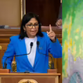 Delcy Rodríguez, líder encargada de Venezuela, y Mohamed Irfaan Ali, presidente de Guyana,