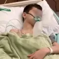 El niño que vive con medio corazón.