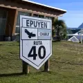 Entrada del pueblo de Epuyen, en la provincia de Chubut, Patagonia argentina