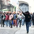 Protestas en La Paz, Bolivia, contra el presidente Rodrigo Paz