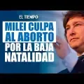 El presidente argentino, Javier Milei, relacionó la caída de la natalidad con el movimiento feminista y la legalización del aborto, y advirtió sobre sus efectos en el crecimiento económico y el sistema previsional. Argentina registró una fecundidad de 1,2 hijos por mujer en 2024, según el UNFPA. El organismo señala factores económicos y sociales como las dificultades de acceso a vivienda, la inseguridad laboral y las limitaciones para el cuidado de los hijos.
#ElTiempo #NoticiasColombia #ÚltimaHora #JavierMilei #Argentina #Natalidad #Aborto #Feminismo #PoliticaArgentina #Noticias
SUSCRÍBETE: https://bit.ly/eltiempoYT
Síguenos en nuestras redes sociales:
X: https://twitter.com/eltiempo
Facebook: https://www.facebook.com/eltiempo
Instagram: https://www.instagram.com/eltiempo
El Tiempo es el medio líder de noticias en Colombia, caracterizado por sus investigaciones y reportajes exclusivos, sobre: justicia, deportes, economía, política, cultura, tecnología, innovación, cambio climático, entre otros eventos noticiosos en Colombia y el mundo.
Para mayor información ingresa a: https://www.eltiempo.com
Otros canales de El Tiempo
Citytv: https://www.youtube.com/c/citytvbogota
Bravíssimo Citytv: https://www.youtube.com/c/BRAVISSIMOCITYTV
Portafolio: https://www.youtube.com/user/PortafolioCO
Futbolred: https://www.youtube.com/c/FutbolRedCO