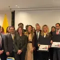 A la entrega del informe hecho por Aliadas y la Universidad del Rosario asistieron el vicepresidente, la ministra del Trabajo y también distintos dirigentes gremiales.