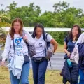 Perla, Sandy, María Victoria y Julissa regresaban de atender a cerca de 600 personas en Condoto.