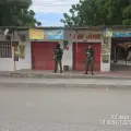 Militares desplegados en Santa Marta.