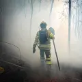 Luego de cinco días de extenuantes labores, lograron controlar el incendio que comenzó el sábado. FOTO: BOMBEROS TUNJA.