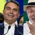 Flávio Bolsonaro y Lula da Silva