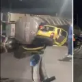Un camión cisterna se volcó en la glorieta de Niquía, causando el cierre total de la vía y caos vehicular en el municipio.