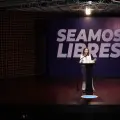 María Corina Machado durante la rueda de prensa en Caracas