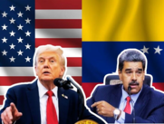 El presidente Donald Trump y Nicolás Maduro.