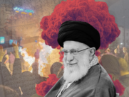 Collage Irán / Jamenei / protestas / ayatola