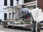 Helicóptero incautado y Carlos Eduardo Restrepo
