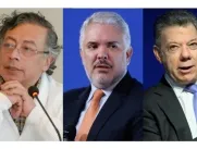Gustavo Petro, Iván Duque, Juan Manuel Santos y Álvaro Uribe