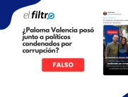 La imagen de Paloma Valencia junto a dos políticos condenados por corrupción fue hecha con IA