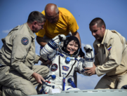 Anne McClain a su regreso a la Tierra