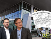 Isaac Beltr??n, el presidente Gustavo Petro, Gonzalo Boye y Diego Mar??n