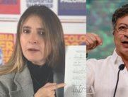 Paloma Valencia y Gustavo Petro