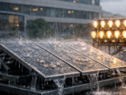 Lluvia energía solar