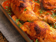 Pollo al horno dorado