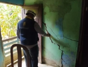 Falla geológica por diapirismo de lodo en zona rural de Cartagena