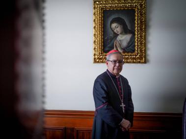 Monseñor Luis José Rueda Aparicio, Cardenal en entrevista con el periódico El Tiempo hoy 21 de diciembre del 2023. FOTO MAURICIO MORENO EL TIEMPO CEET