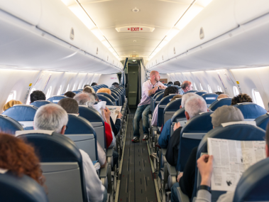 Otro pasajero relató el hecho.