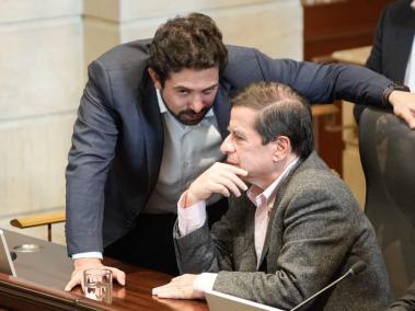 Diego Guevara y Juan Fernando Cristo en las comisiones económicas.