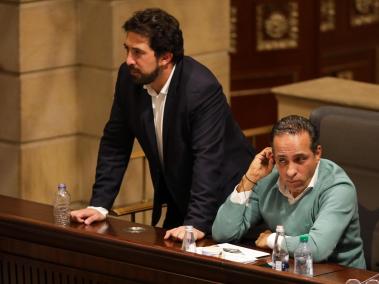 Diego Guevara y Alexander López tras el archivo de la tributaria