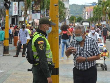Controles en Ibagué para que se cumplan los protocolos de bioseguridad.