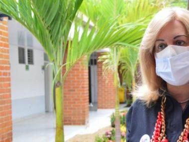 La gobernadora del Valle, Clara Luz Roldán.