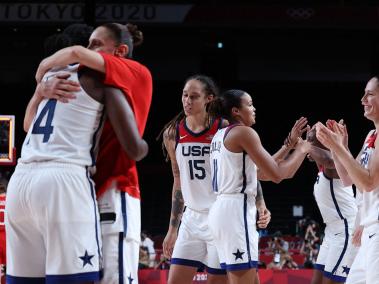 Equipo femenino de básquet de Estados Unidos.
