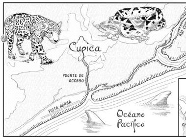 Bahía Cupica está ubicado cerca a la frontera con Panamá.